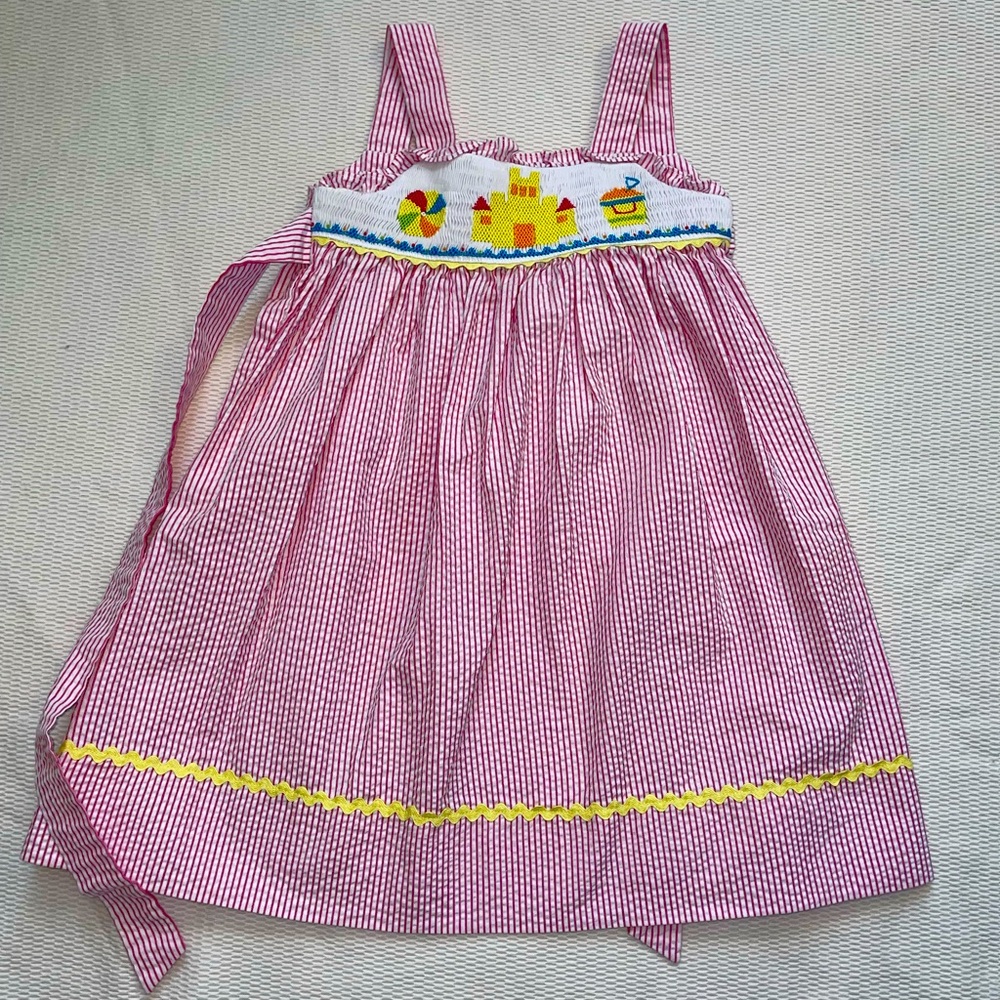 Smocked Sand Castle Dress